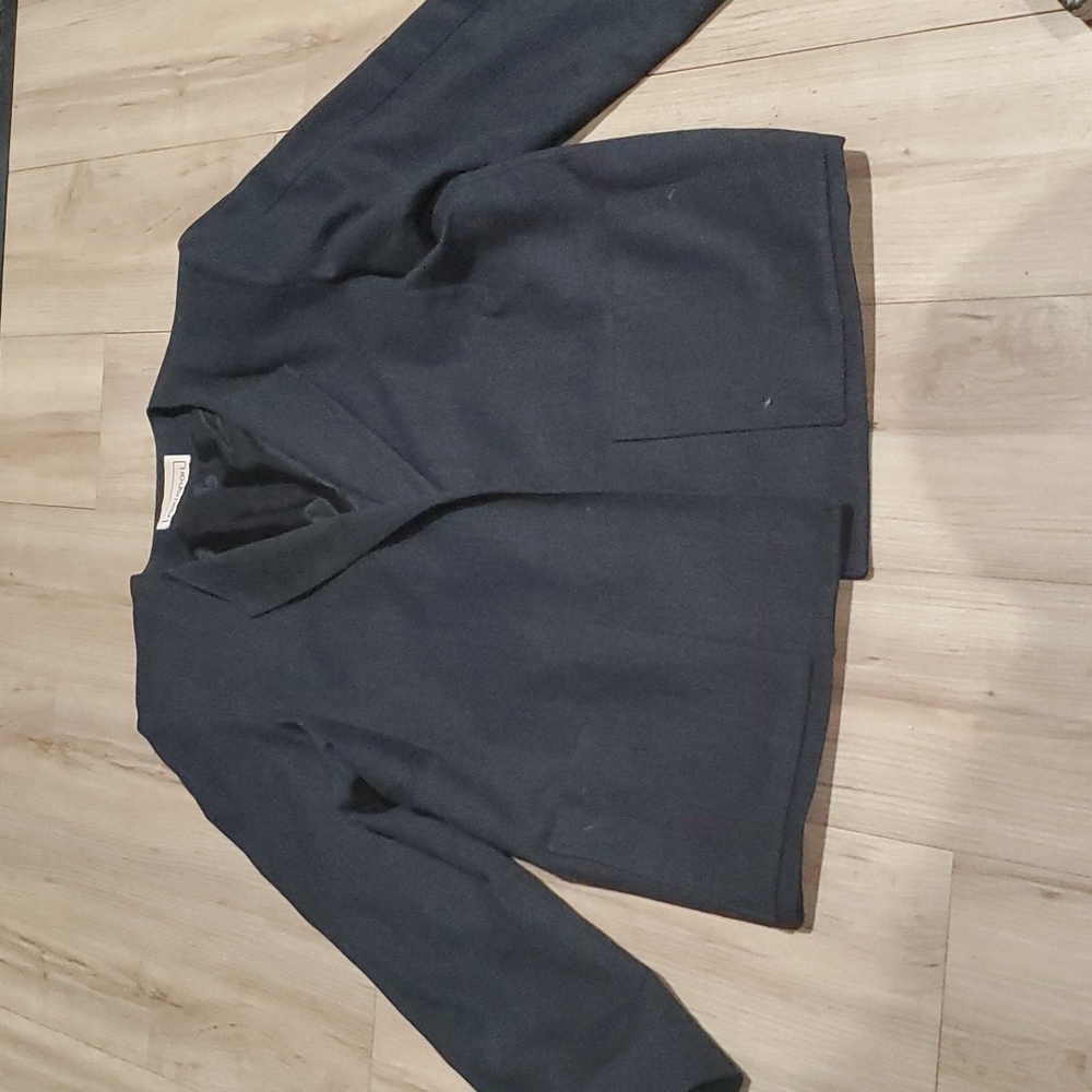 Woman's retro newsworthy size 12 black jacket